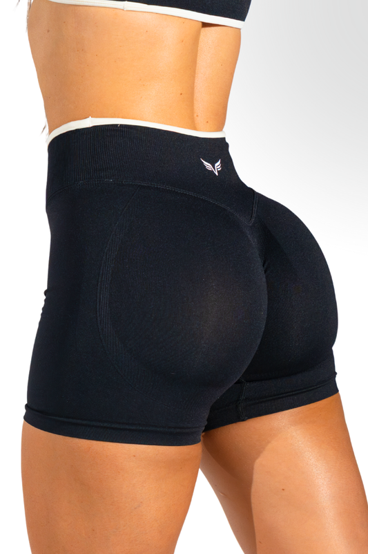 Club Athletica Impact Sculpt Seamless Shorts Onyx Black