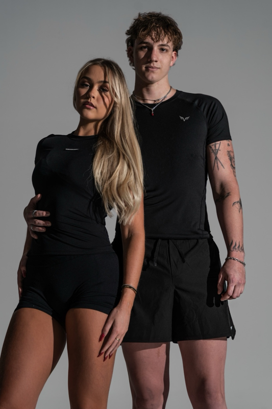 Mens Compression Tee Stealth Black