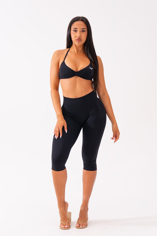 Club Athletica Capri Glute Contour Leggings Black