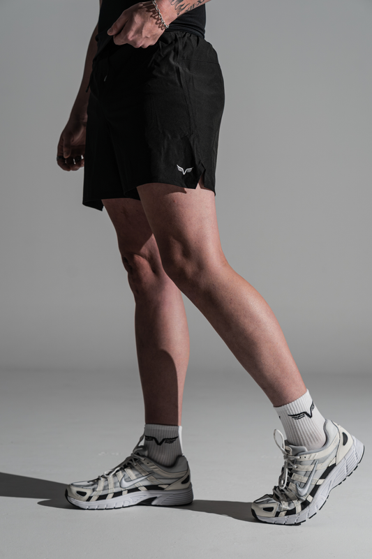 Mens Lifting Shorts Stealth Black
