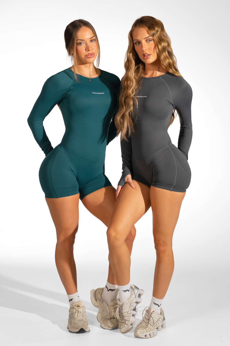 Club Athletica Flex Seamless Glute Contour Bodysuit Pine Green