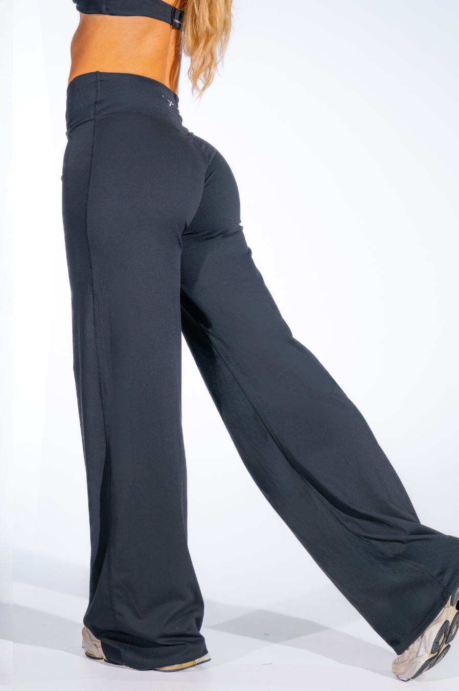 Classy Wide Leg Pants Workout Pants for Women Black