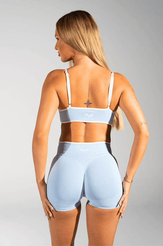 Club Athletica Impact Sculpt Seamless Shorts Sky Blue