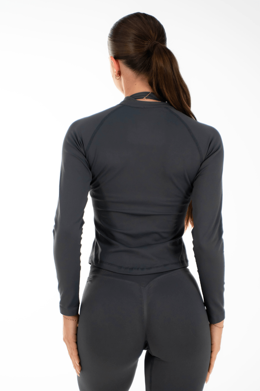Flex Zippy Sculpt Jacket Stone Grey
