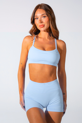 Club Athletica Sculptura Seamless Shorts Ice Blue