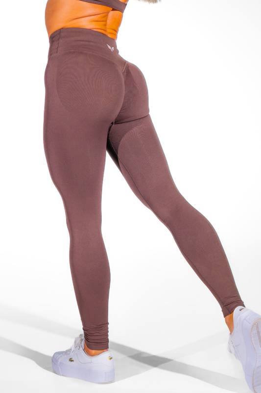 Club Athletica Amplify Seamless Leggings Truffle Brown
