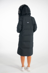 Classy Elegance Long-Down Puffer Jacket Black