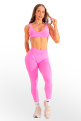 Club Athletica Flex Contour Crop Top Power Pink