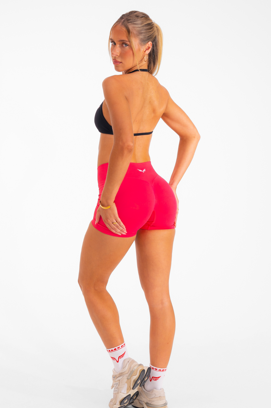 Club Athletica Flex Seamless Scrunch Bum Shorts Watermelon