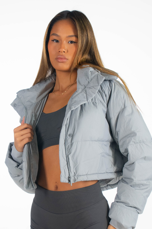 Classy Elegance Puffer Jacket 2.0 Cadet Grey