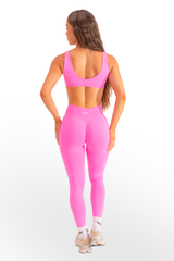 Club Athletica Flex Contour Crop Top Power Pink