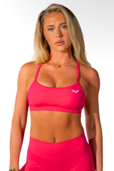 Club Athletica Sculptura Seamless Crop Top Magenta Bloom