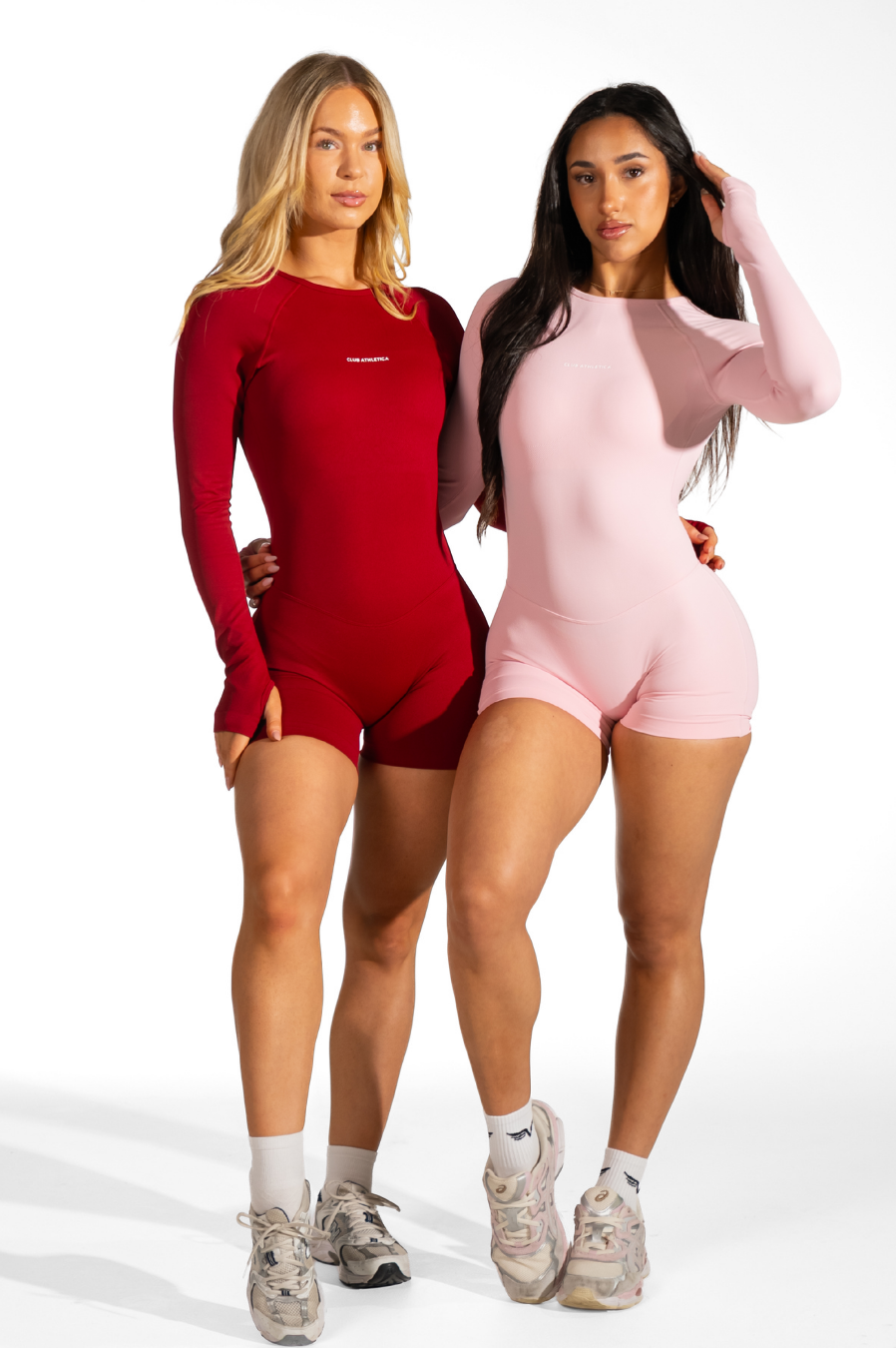 Club Athletica Flex Seamless Glute Contour Bodysuit Red