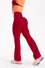 Club Athletica Amplify Seamless Flares Red