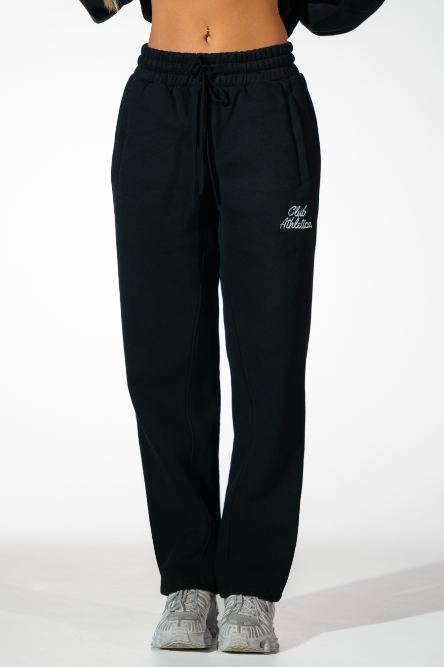 Club Athletica Womens Luxury Wide Leg Track Pants