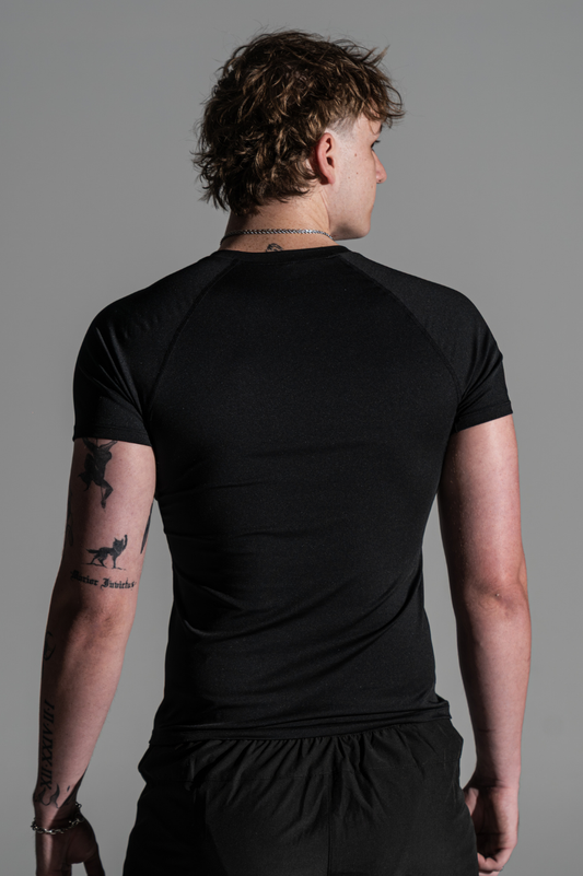Mens Compression Tee Stealth Black