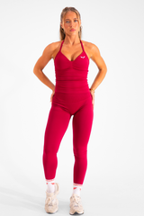 Club Athletica Flex Seamless Leggings Festive Red