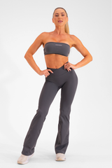 Club Athletica Amplify Seamless Flares Stone Grey