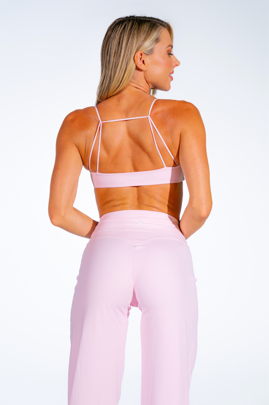 Classy Wide Leg Pants Workout Pants for Women Pink