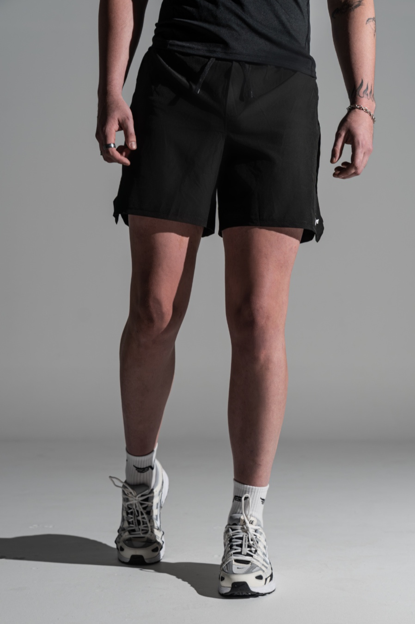 Mens Lifting Shorts Stealth Black