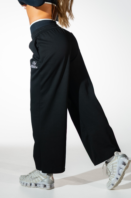 Impact Sculpt Wide Leg Track Pants Black