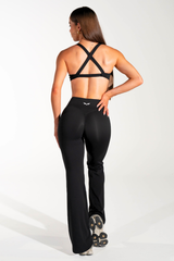 Club Athletica - Staple Scrunch Flare Leggings - Black