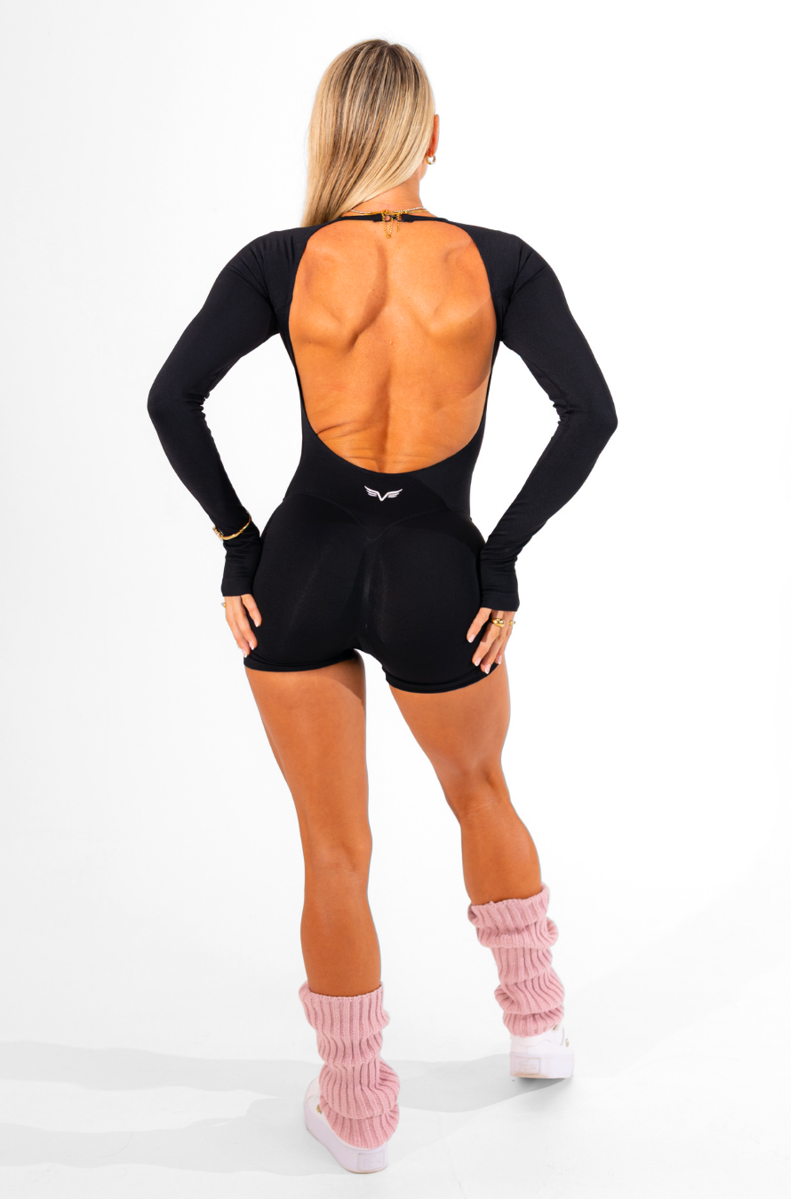 Club Athletica Flex Seamless Glute Contour Bodysuit Black