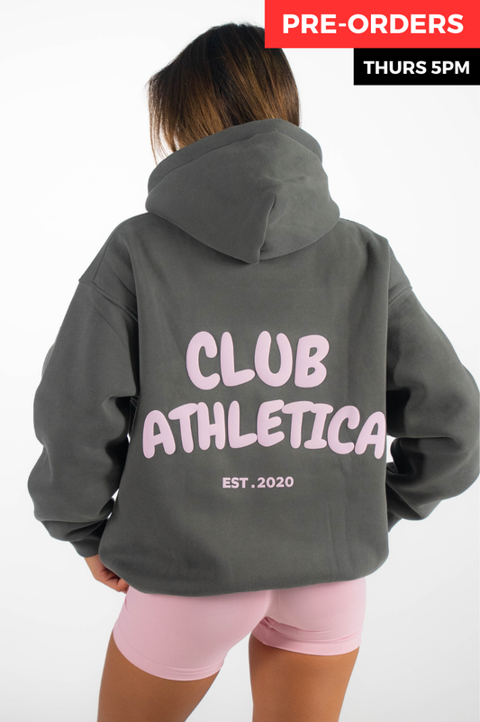 Club Athletica Oversized Hoodie Dark Grey