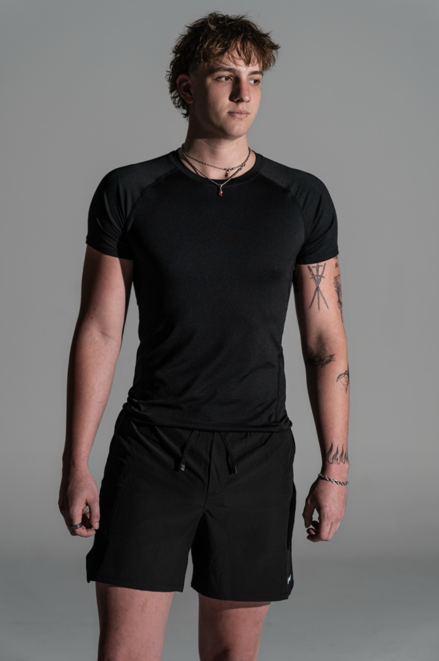 Mens Lifting Shorts Stealth Black