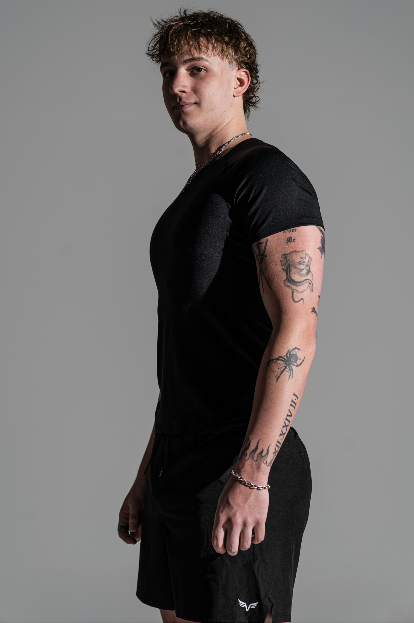 Mens Lifting Shorts Stealth Black