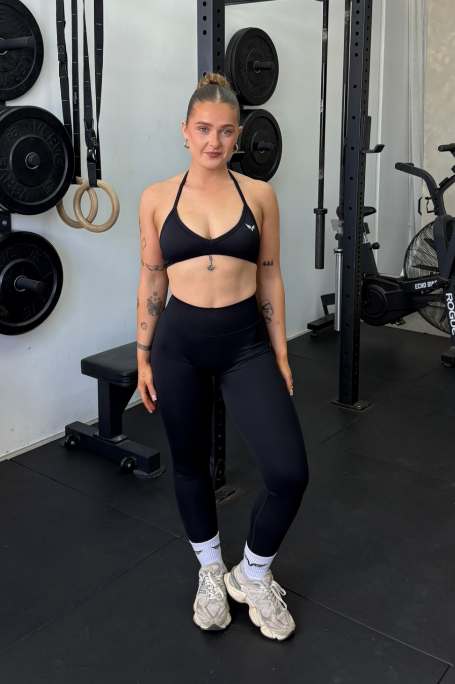 Club Athletica Dynamic Flex Seamless Scrunch Bum Leggings Black