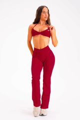 Club Athletica Amplify Seamless Flares Red