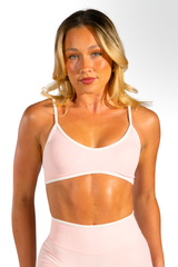 Club Athletica Impact Sculpt Seamless Crop Top Quartz Pink