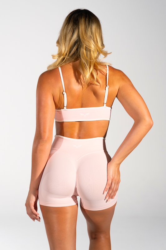Club Athletica Impact Sculpt Seamless Crop Top Quartz Pink