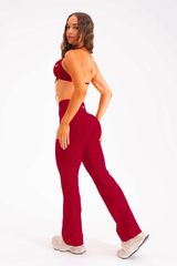 Club Athletica Amplify Seamless Flares Red