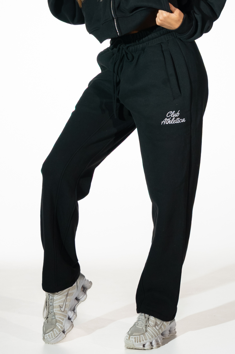 Club Athletica Womens Luxury Wide Leg Track Pants