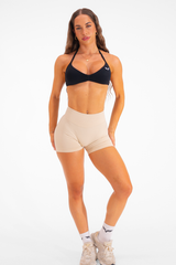 Club Athletica Flex Seamless Shorts Ivory