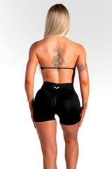 Club Athletica - Staple Minimal Halter Bra - Black