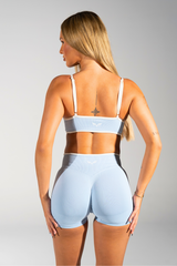 Club Athletica Impact Sculpt Seamless Crop Top Sky Blue