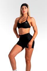 Club Athletica - Staple Minimal Halter Bra - Black