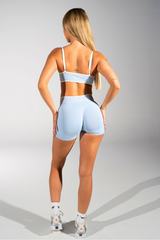 Club Athletica Impact Sculpt Seamless Crop Top Sky Blue