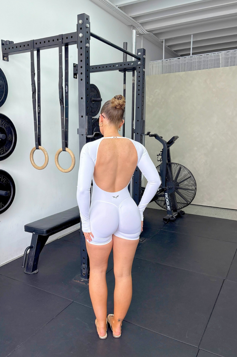 Club Athletica Flex Seamless Glute Contour Bodysuit White