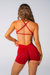 Club Athletica Sculptura Seamless Shorts Red