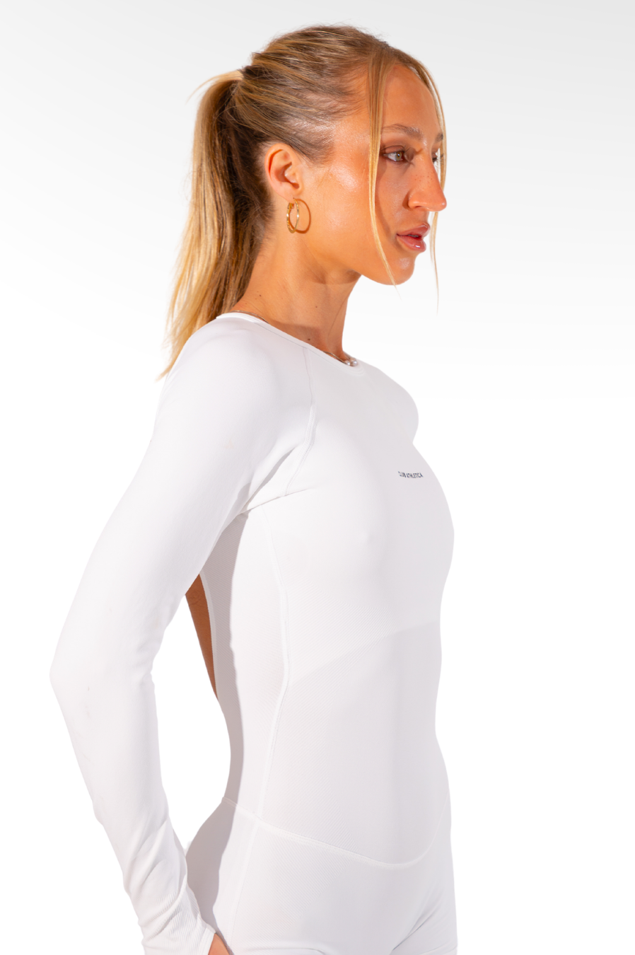 Club Athletica Flex Seamless Glute Contour Bodysuit White