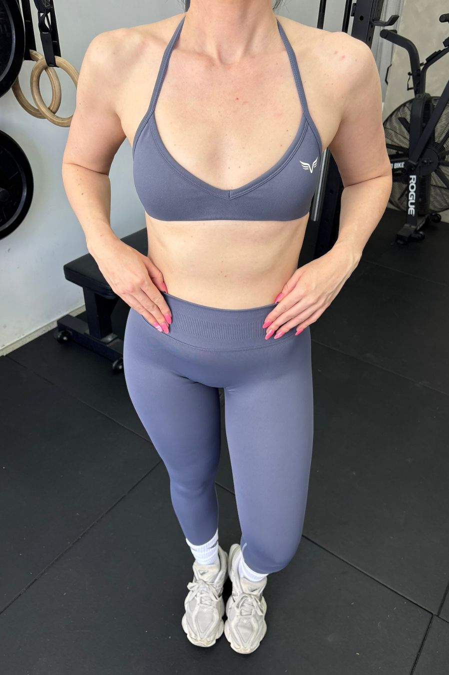 Club Athletica Dynamic Flex Seamless Scrunch Bum Leggings Storm Grey
