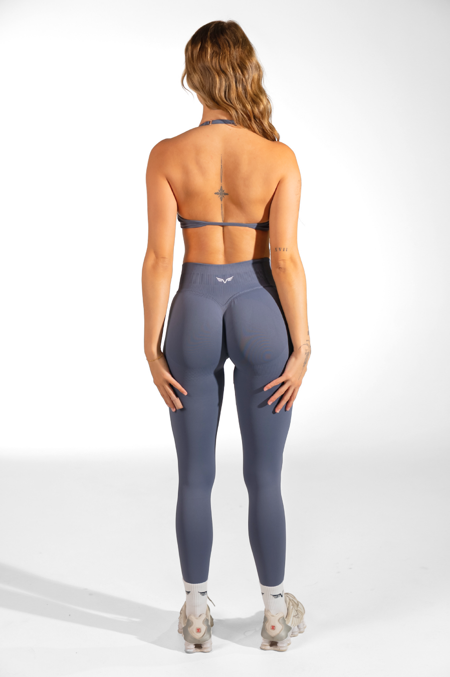 Club Athletica Dynamic Flex Seamless Scrunch Bum Leggings Storm Grey