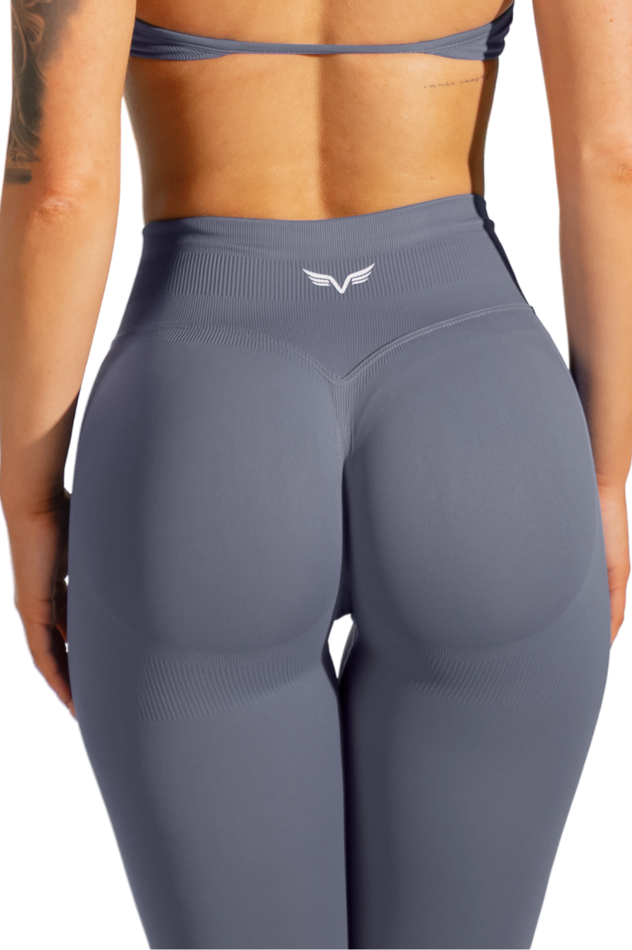 Club Athletica Dynamic Flex Seamless Scrunch Bum Leggings Storm Grey