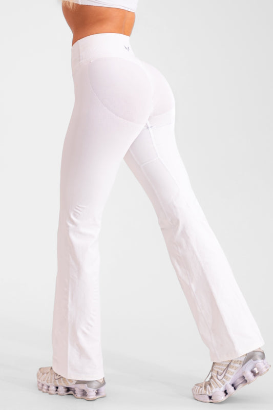 Club Athletica Amplify Seamless Flares White