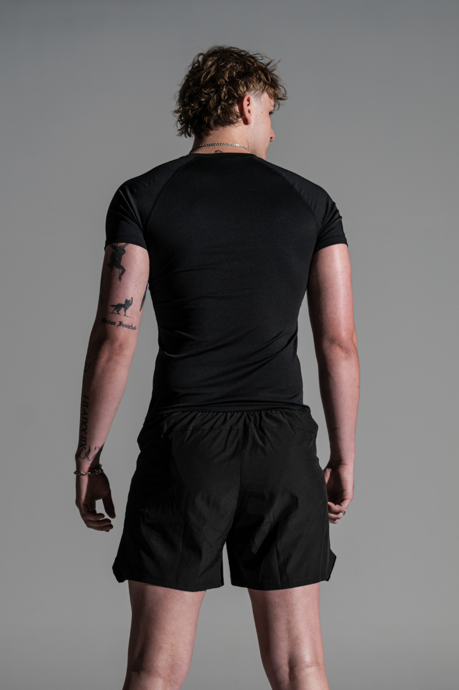 Mens Lifting Shorts Stealth Black