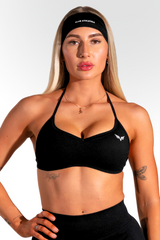 Club Athletica - Staple Minimal Halter Bra - Black